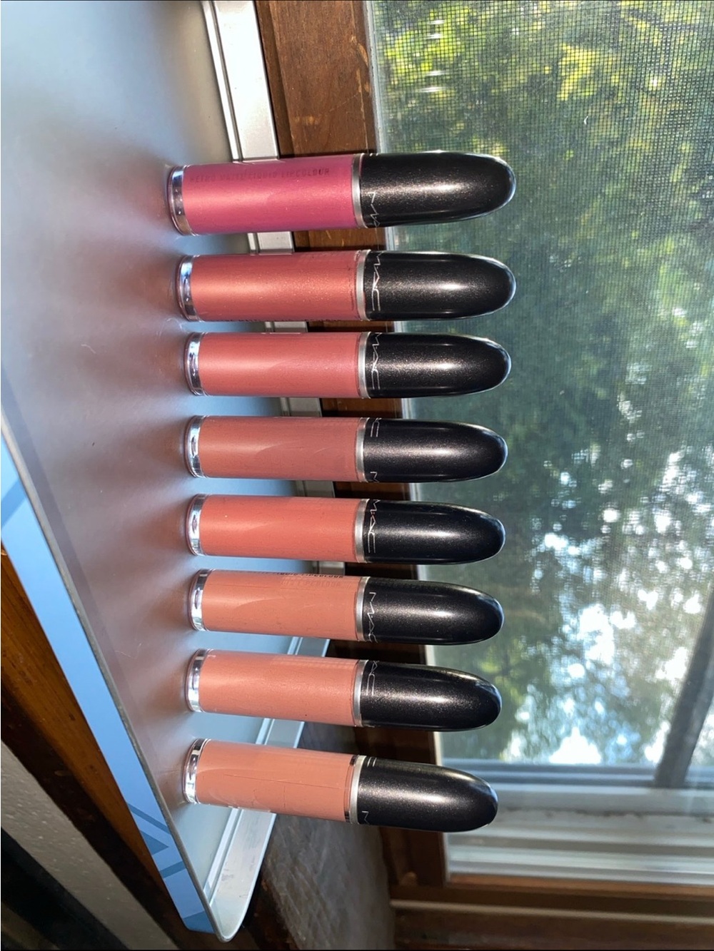 MAC Cosmetics Liquid Lipstick Set — Neutral Pink & Rose-Mauve Tones